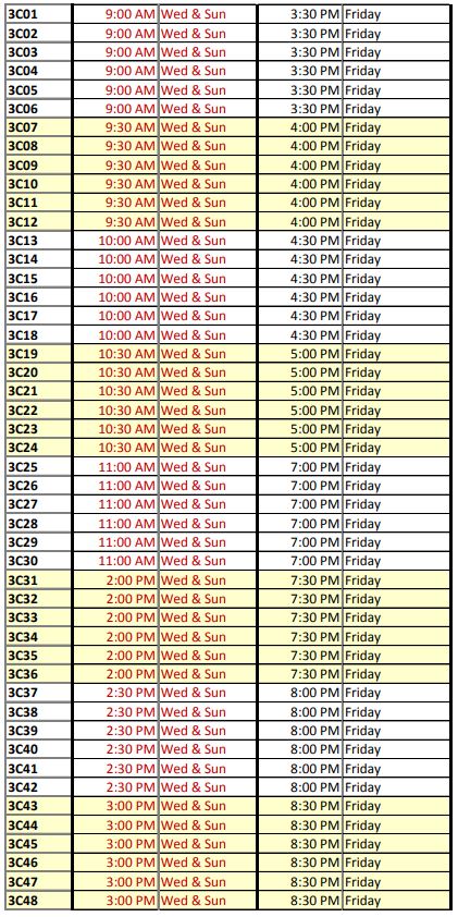 Collin County Detention Facility, TX Visitation Schedule