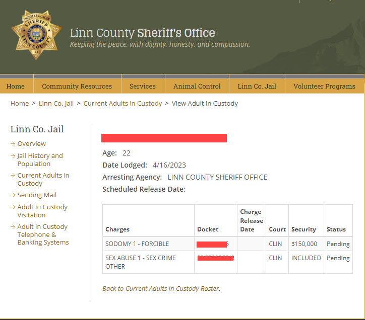 Linn County Jail Roster Lookup, OR, Inmate Search